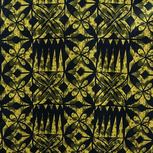 Traditional Tapa Design Cotton Light Barkcloth Fabric | Islands Fabric