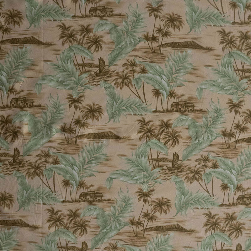 Island Areca Palm Peachskin Fabric | Islands Fabric