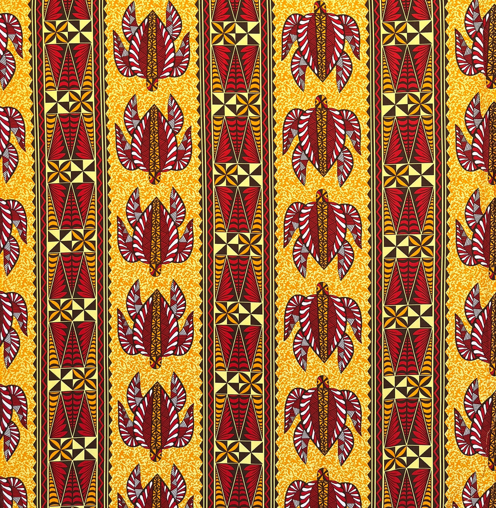 Tonga Sea Turtles Peachskin Fabric | Islands Fabric