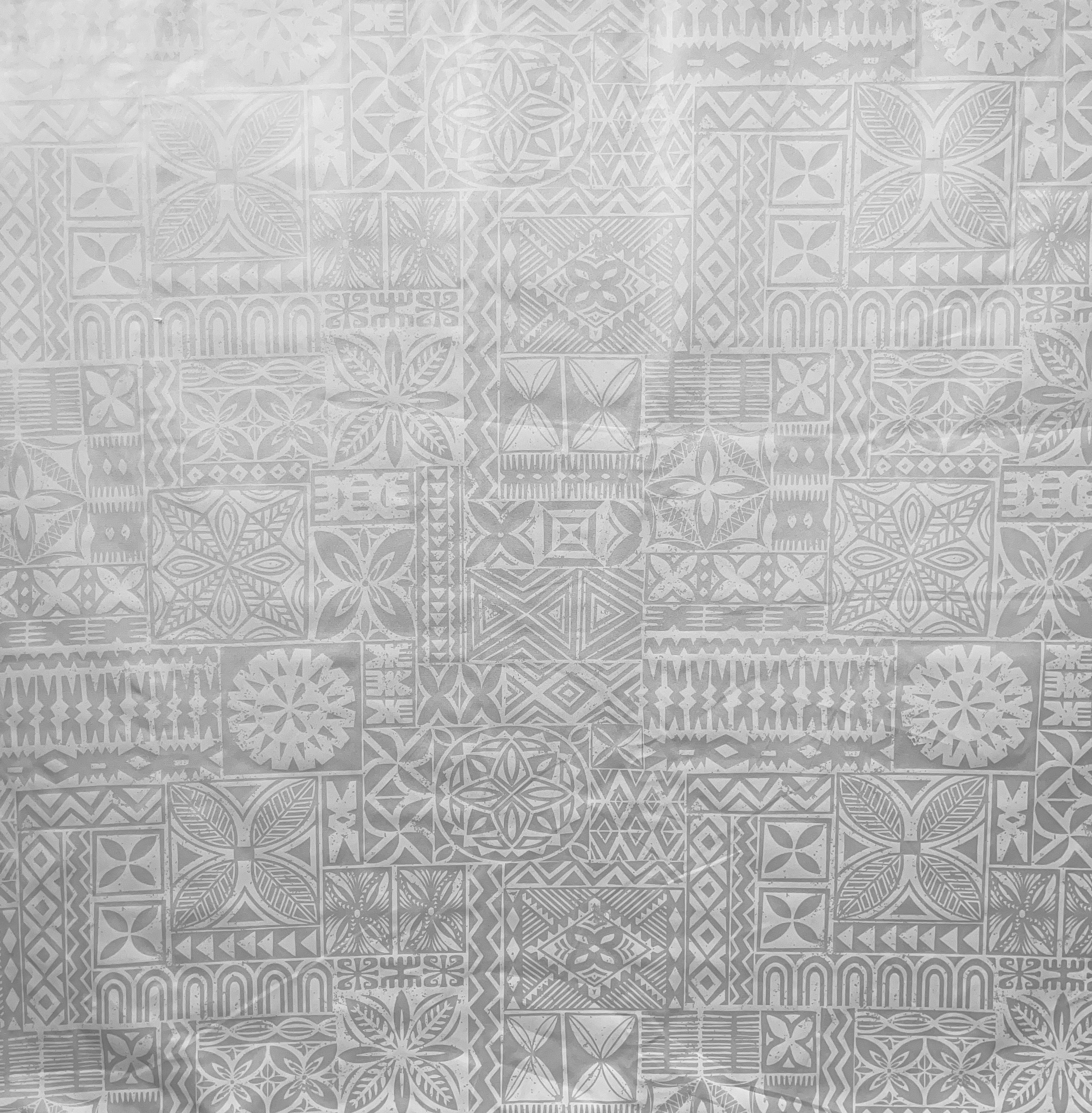 Traditional Polynesian Tapa design Polyester Fabric | Islands Fabric