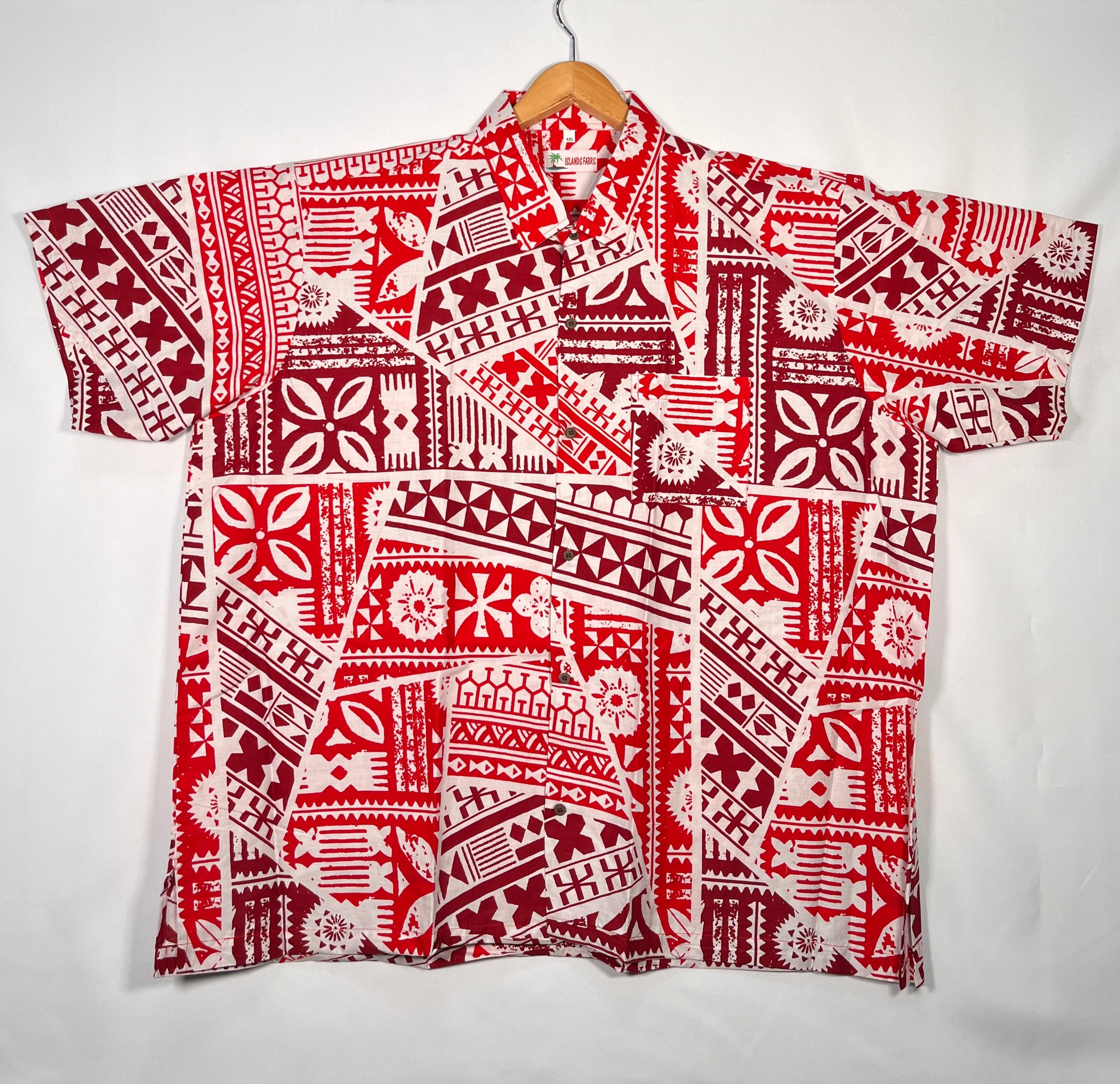 Traditional Tattoo Rectangle & Triangle Geometric Shirt | Islands Fabric