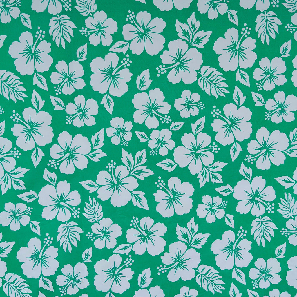 Hibiscus Flower Polyester Fabric | Islands Fabric