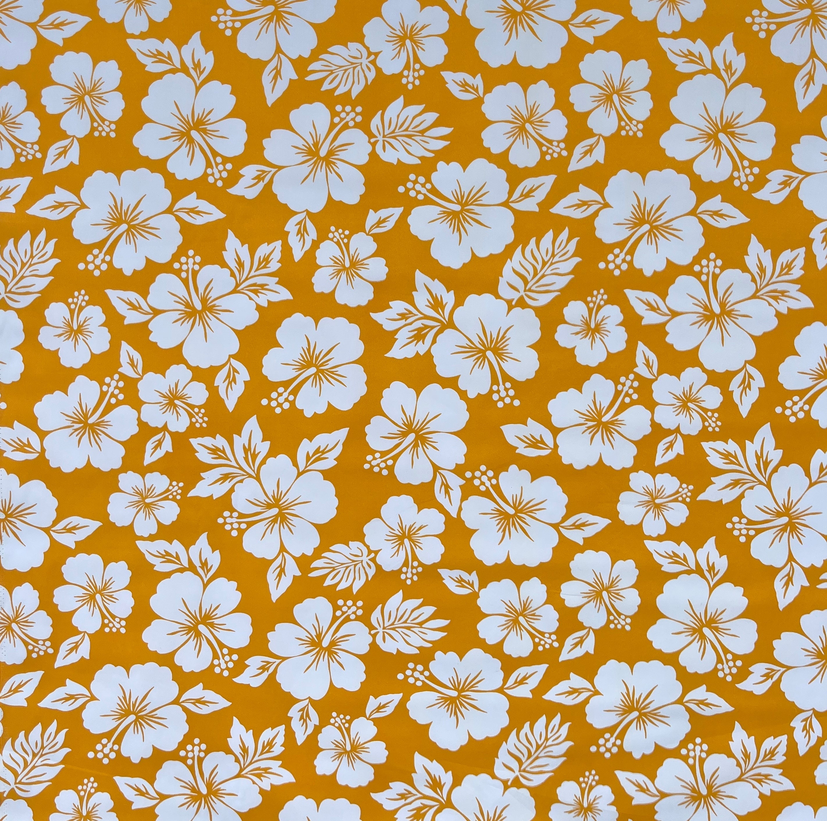 Hibiscus Flower Polyester Fabric | Islands Fabric