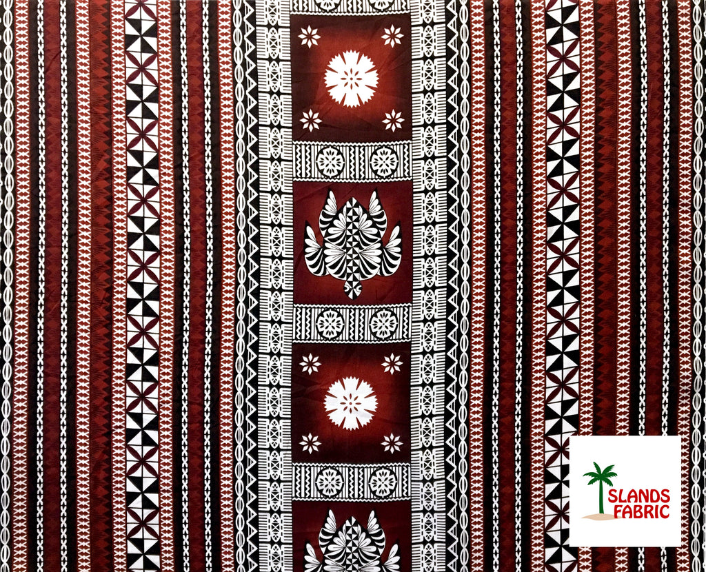 Fiji Turtle Border Poly Linen Fabric | Islands Fabric