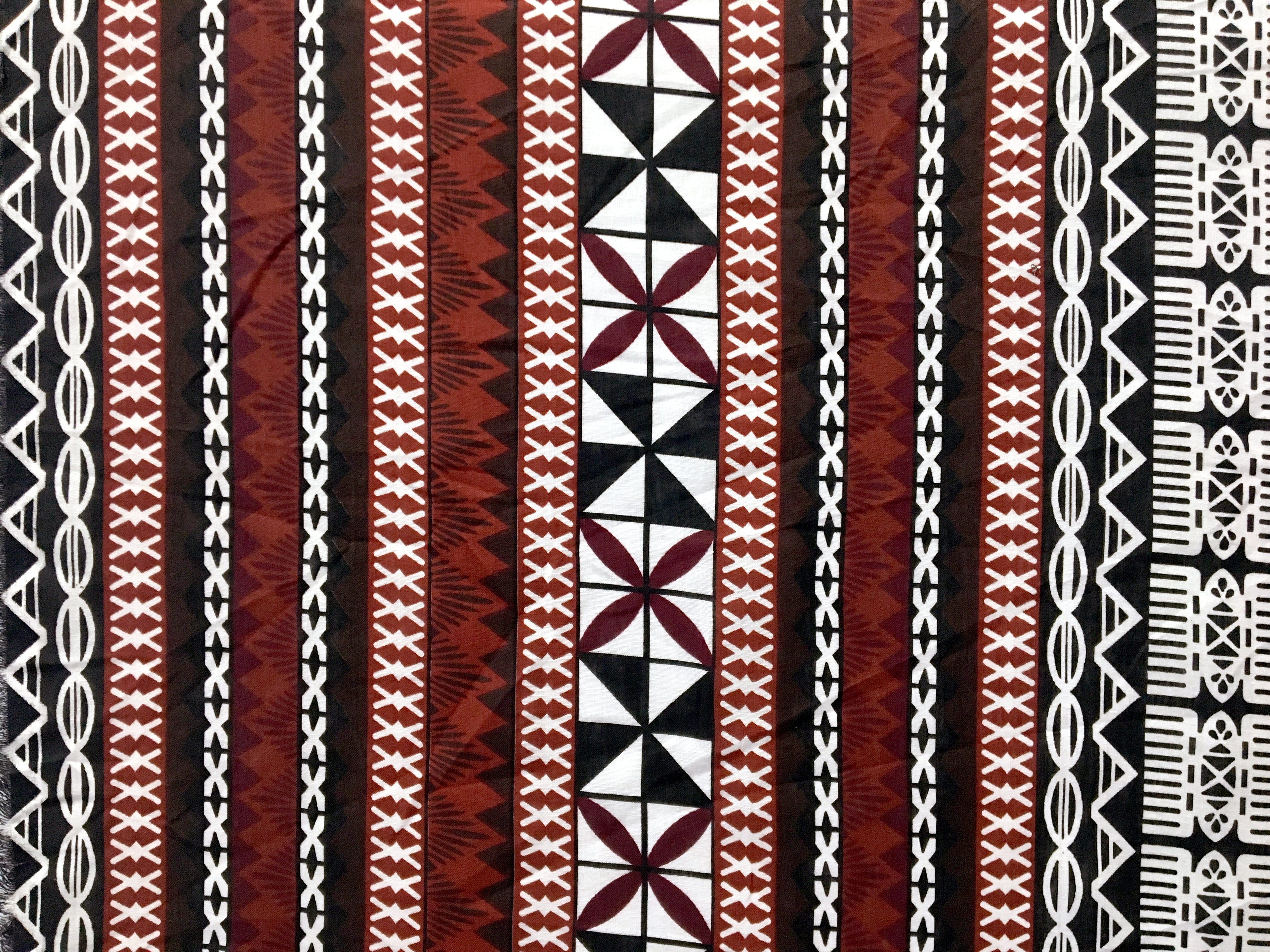 Fiji Turtle Border Poly Linen Fabric | Islands Fabric