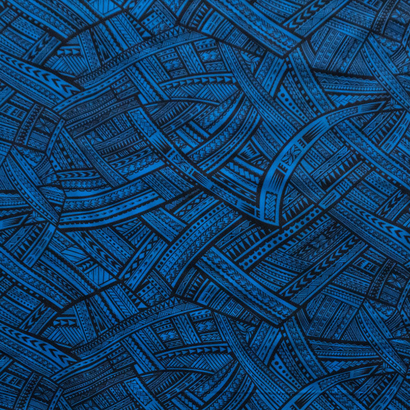 Traditional Polynesian Tattoo Polyester Fabric | Islands Fabric