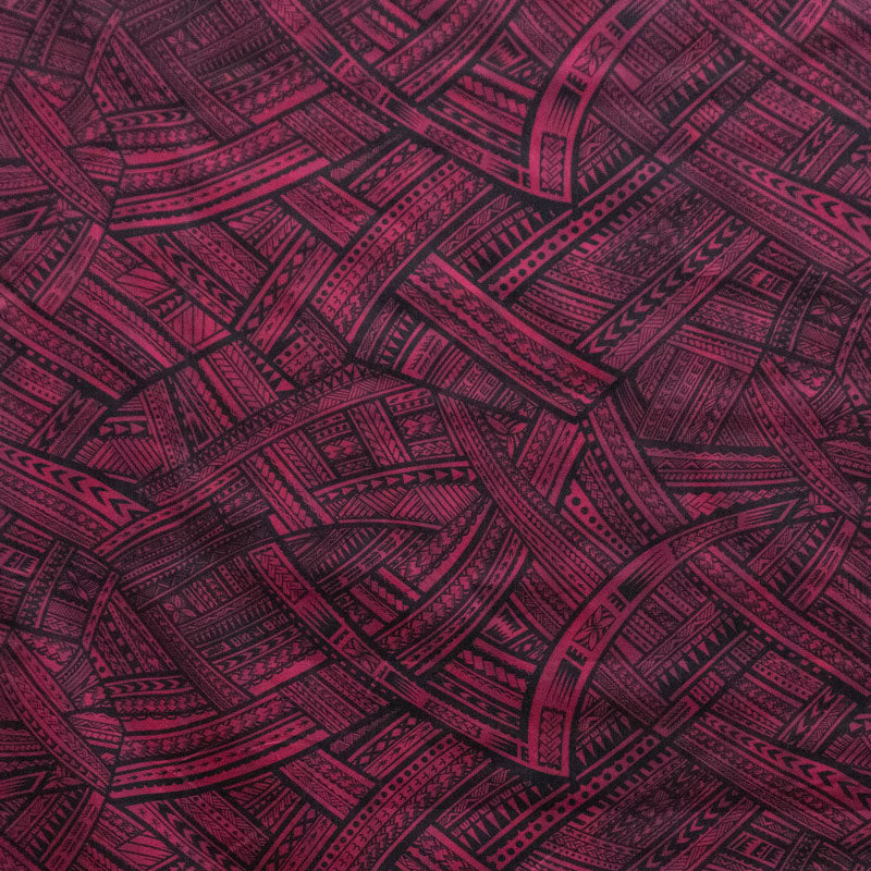 Traditional Polynesian Tattoo Polyester Fabric | Islands Fabric