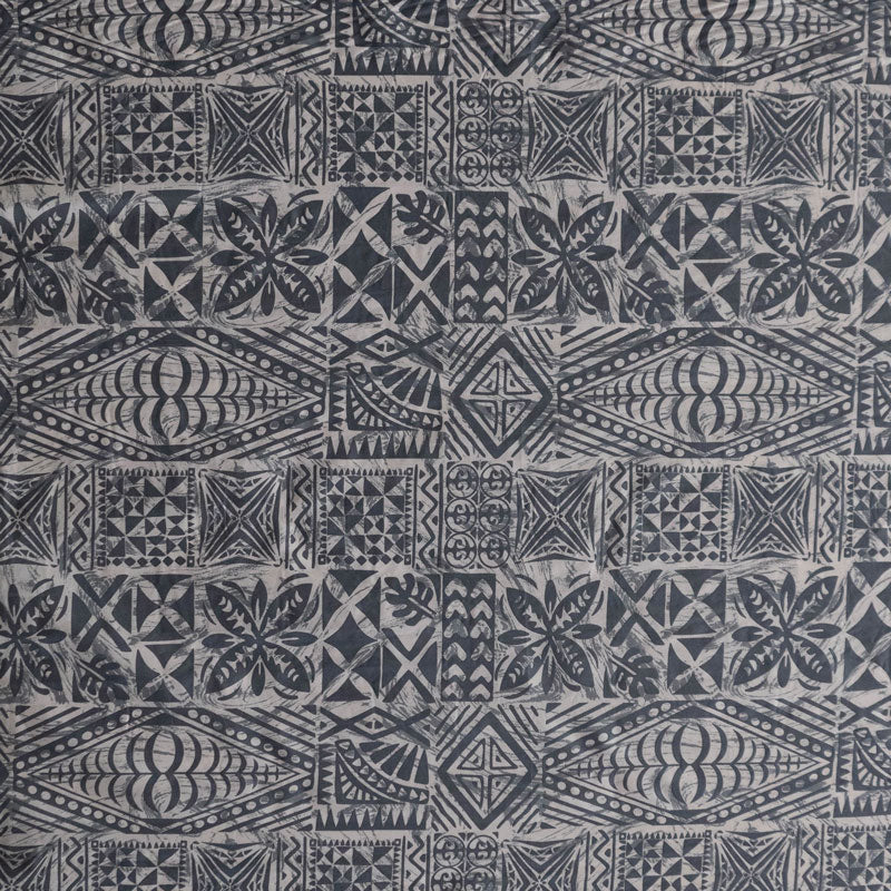 Traditional Tongan Geometric design Peachskin Fabric | Islands Fabric