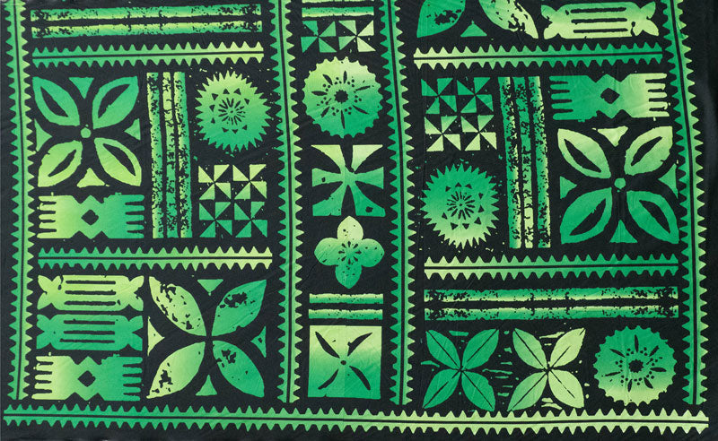 Traditional Polynesian Tapa design Peachskin Fabric | Islands Fabric